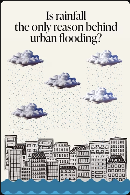 Is rainfall the only reason behind urban flooding?